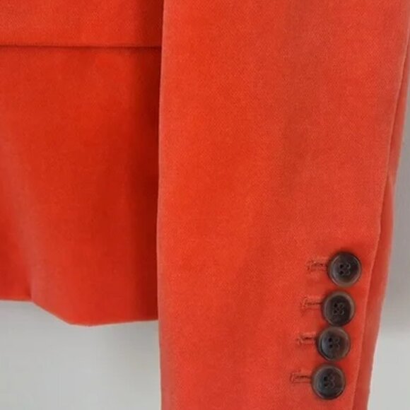 J.Crew Velvet Schoolboy Blazer Jacket Burnt Orange 16T NWT - Picture 3 of 5